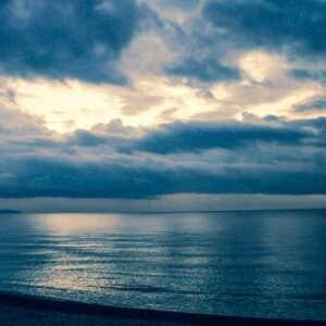 Ocean at dusk